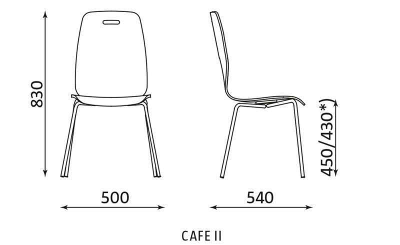 Krzesło Cafe II-wymiary.png