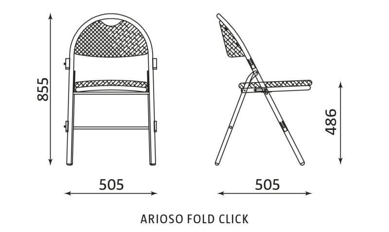 Krzesło konferencyjne Arioso Fold Click-wymiary.jpg
