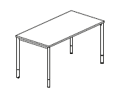 Biurko na stelażu 200 cm CD-P05.png