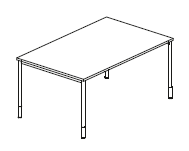 Biurko na stelażu 160 cm CD-P103.png