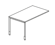 Biurko na stelażu 120 cm CD-P31.png