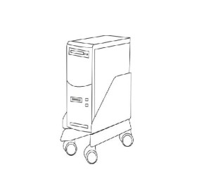 Wózek pod PC metalowy PK