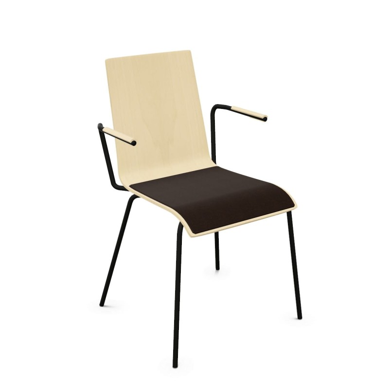 Krzesło Cafe VII Arm-czarne-siedzenie.jpg