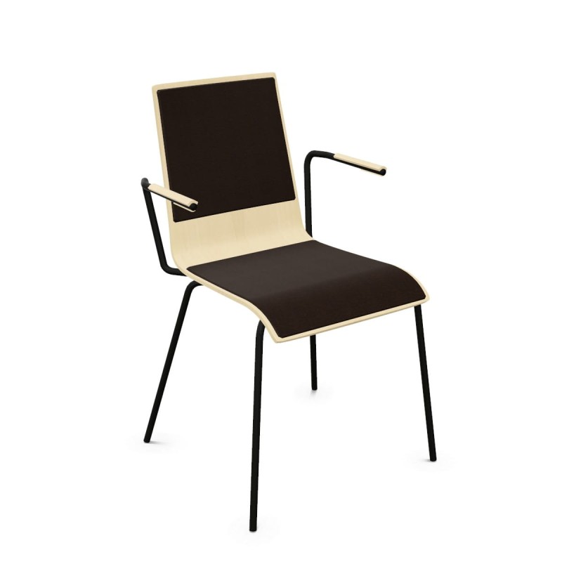 Krzesło Cafe VII Arm-czarne-siedzenie-i-oparcie.jpg