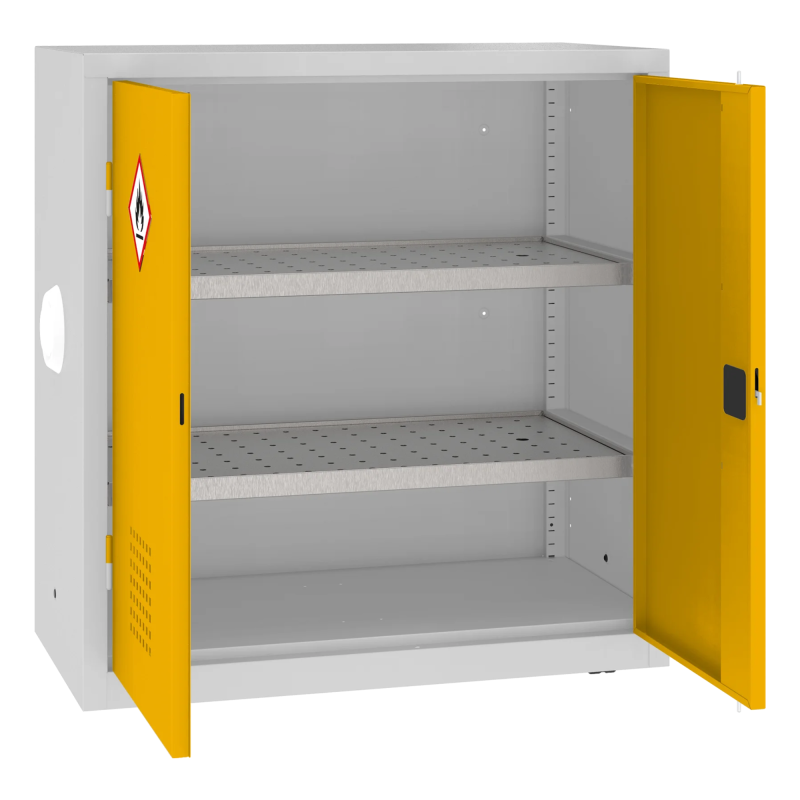 Ciężka szafa warsztatowa Malow MSW110/5-24pa na chemikalia open.png