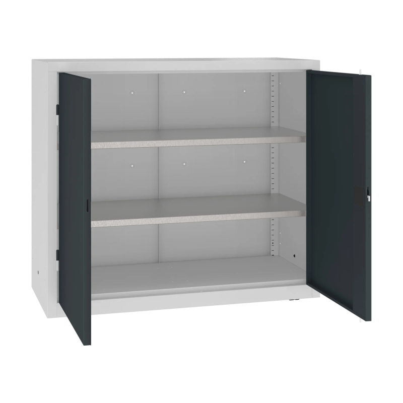 Ciężka szafa warsztatowa Malow MSW112/5-22 z półkami open.png