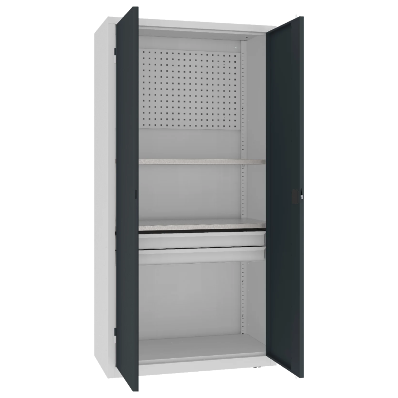 Ciężka szafa warsztatowa Malow MSW210/5-18 narzędziowa open.png