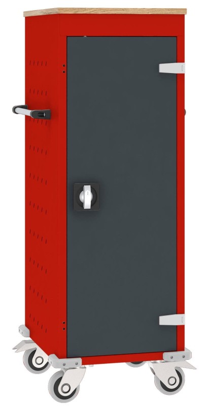 WNL 110+ Kolorystyka korpusu - RAL 3020 Kolorystyka drzwi - RAL 7016 Kolorystyka blatu - Dab sonoma.jpg