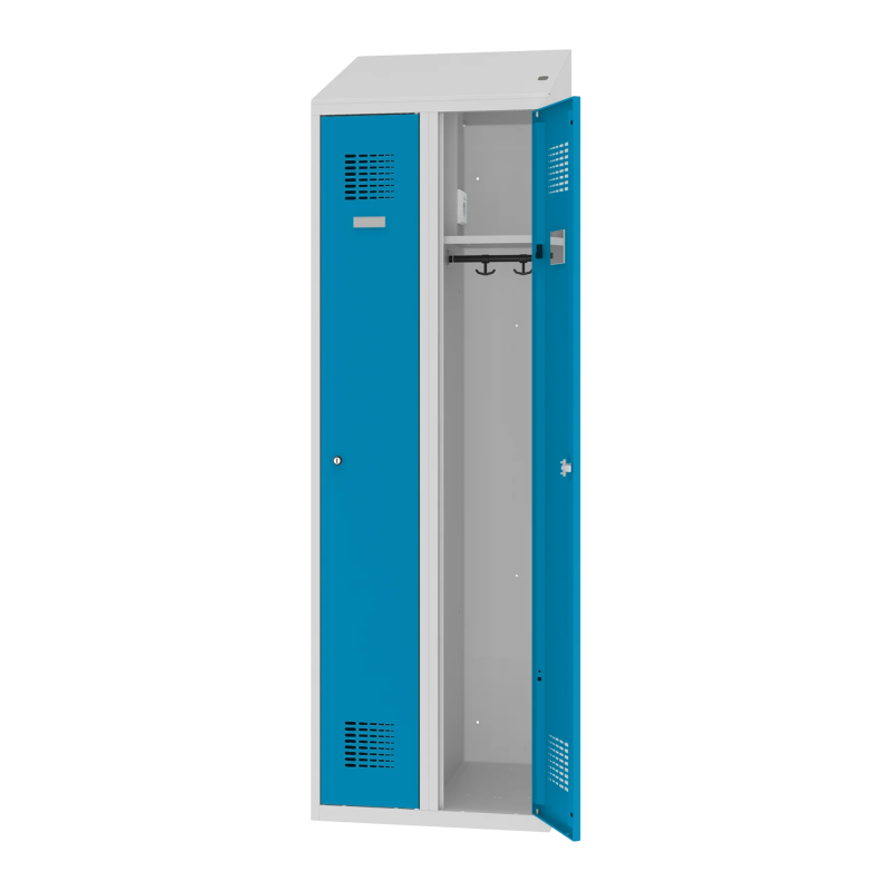 Szafa socjalna Malow MSum 320V z gniazdkiem elektrycznym open.png