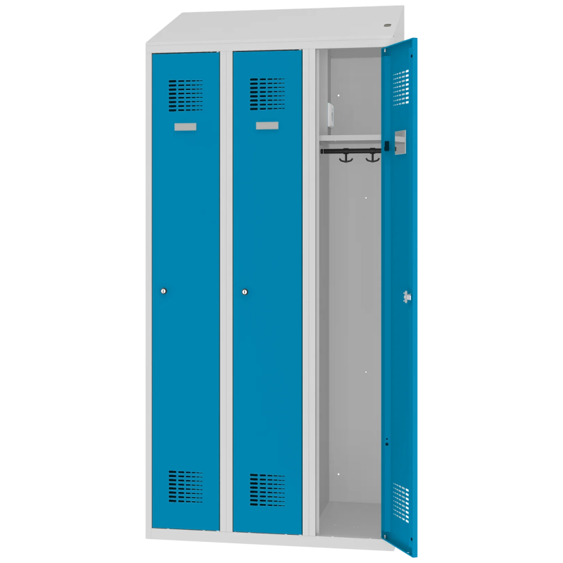 Szafa socjalna Malow MSum 330V z gniazdkiem elektrycznym open.png