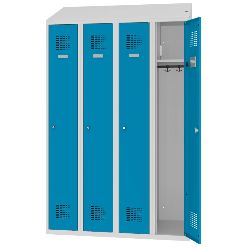 Szafa socjalna Malow MSum 340V z gniazdkiem elektrycznym open.png