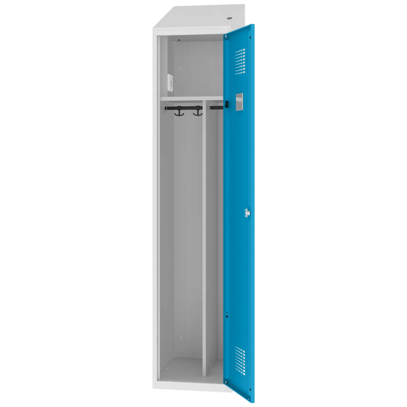 Szafa socjalna Malow MSum 410V z gniazdkiem elektrycznym open.png