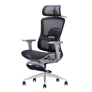 Fotel ergonomiczny ANGEL biurowy obrotowy Homer Czarno-Szary