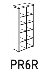 Regał biurowy PR6R
