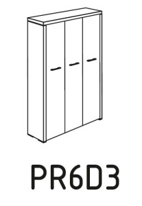 Regał biurowy PR6D3