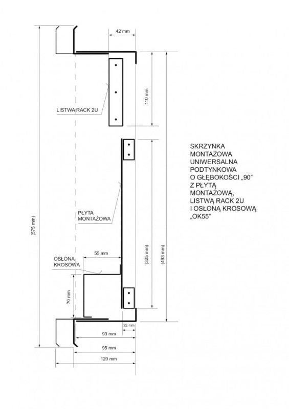 Skrzynka Montażowa SMUP 340x510x90RACK/S325 - biała schemat.jpg