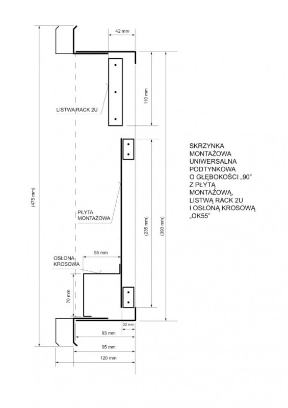Skrzynka Montażowa SMUP 340x410x90RACK/S235 - biała schemat.jpg