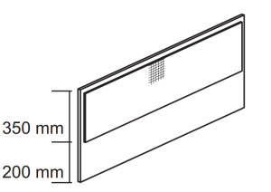 Przegroda tapicerowana jednostronnie do biurek 160cm wys.55cm DPJ-03