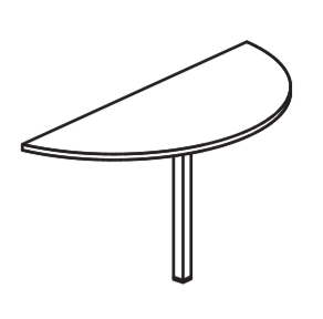 Dostawka do biurek pojedynczych zestawionych KD-103