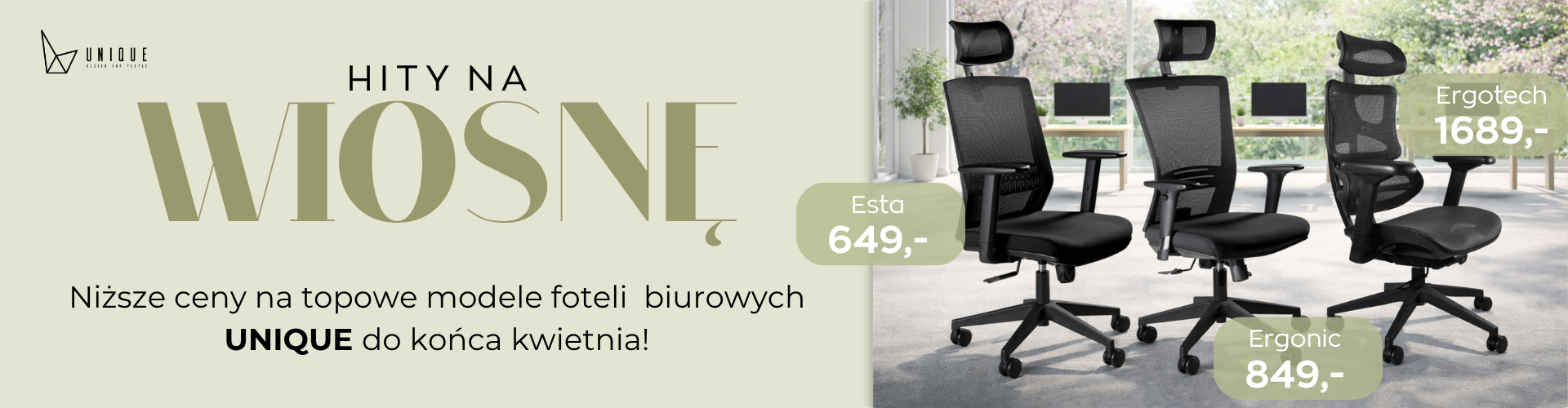 Promocja na wiosnę UNIQUE Lobby Sklep