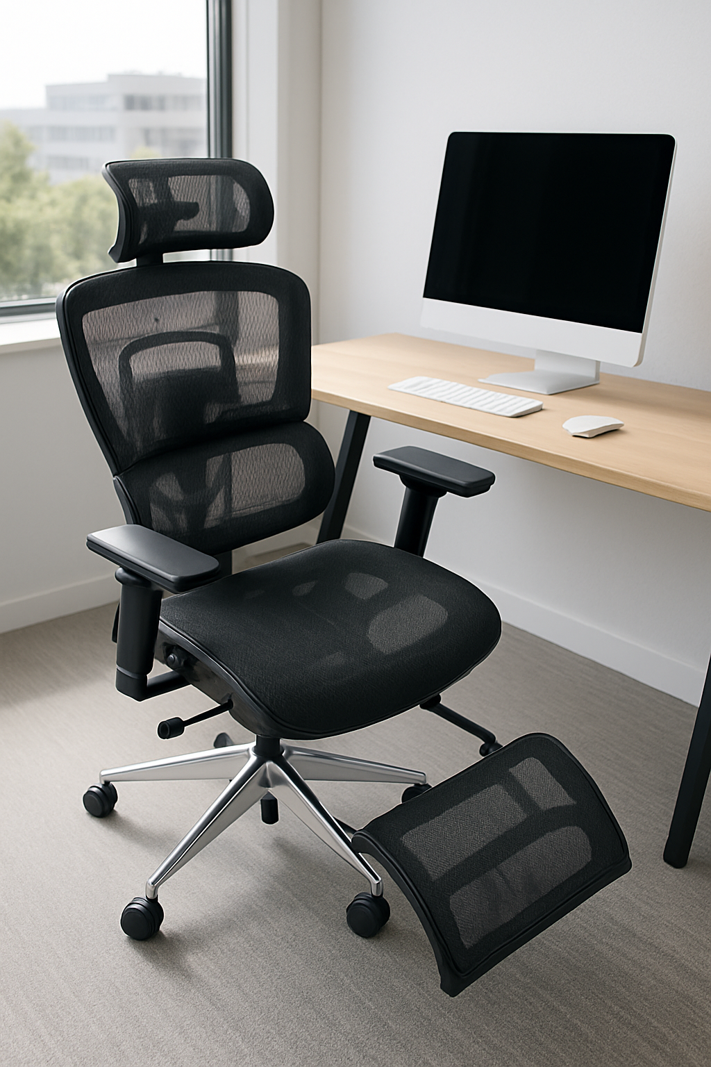 Fotel obrotowy z podnóżkiem – komfort i styl w jednym