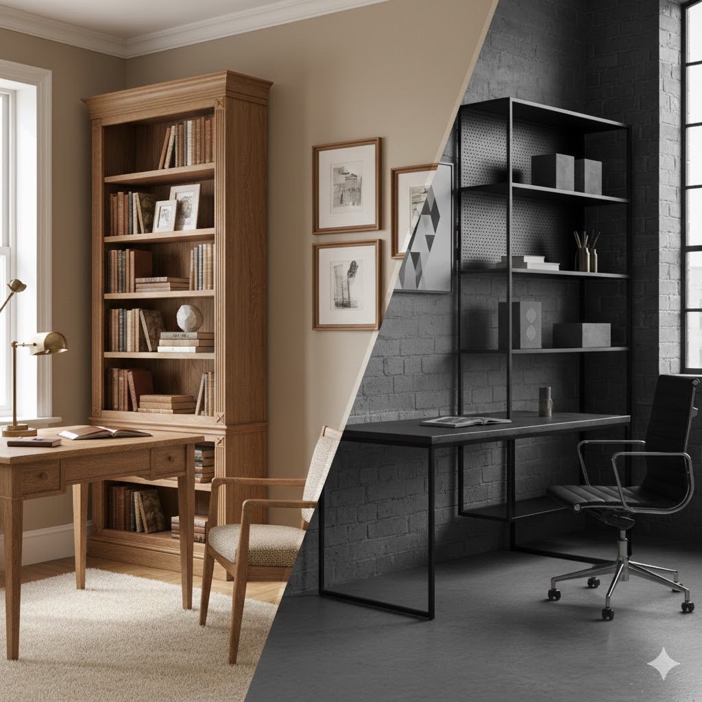 Meble metalowe vs. meble drewniane -  jakie są lepsze?