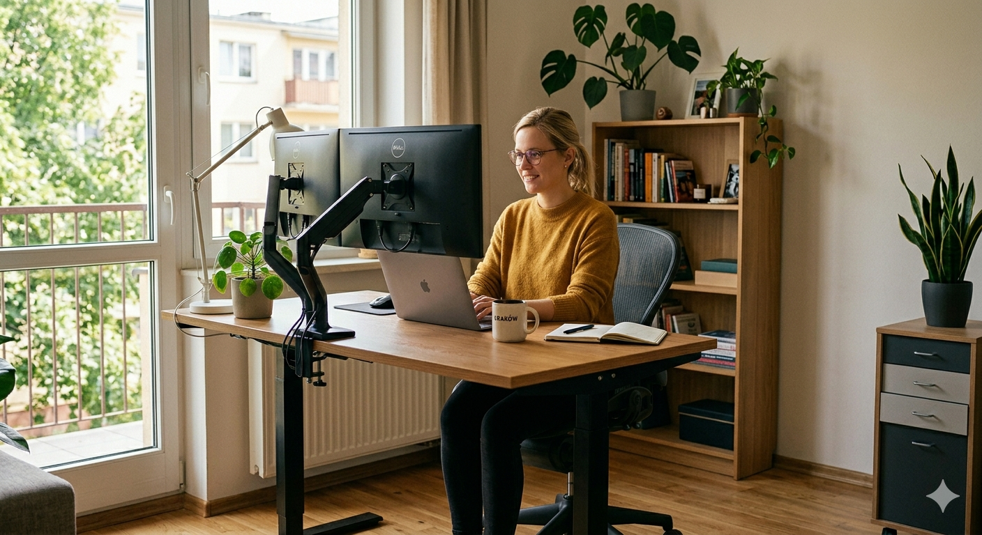 Biurko do pracy w domu – jak wybrać najlepsze, ergonomiczne i funkcjonalne rozwiązanie do pracy zdalnej?