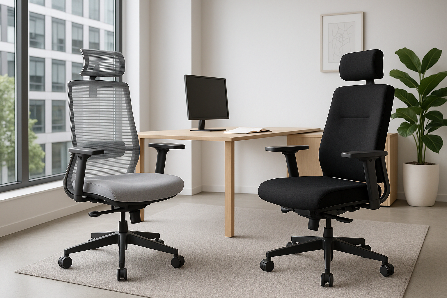 Fotel biurowy z siatką czy tapicerowany? Jak wybrać idealne krzesło ergonomiczne do biura