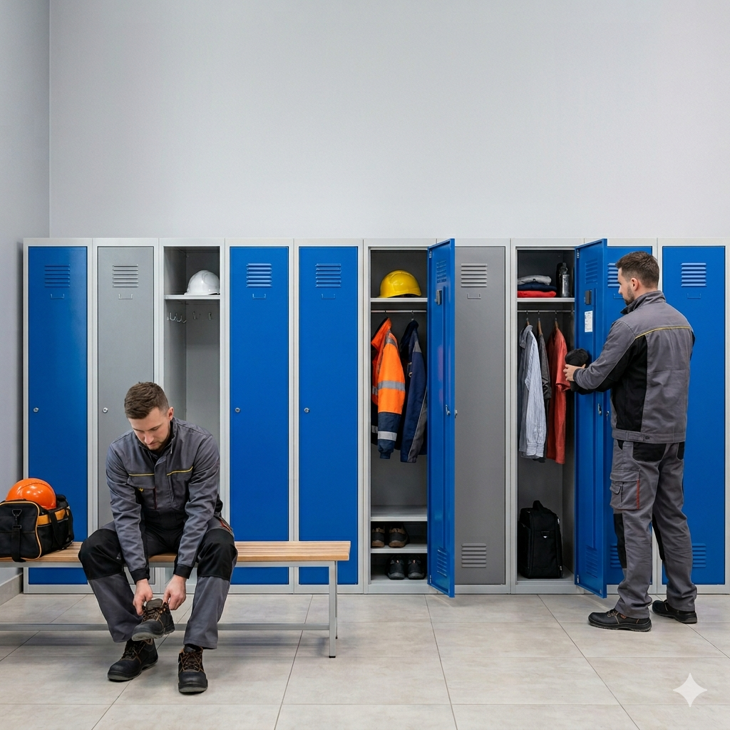 Metalowe szafy BHP – funkcjonalność i ergonomia w miejscu pracy